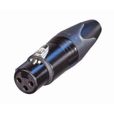 Neutrik XLR hun SORT - NC-3FXXBAG