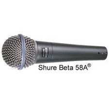 Shure Beta 58A, VOKAL, DYNAMISK, SUPERNYRE. H?j-output.