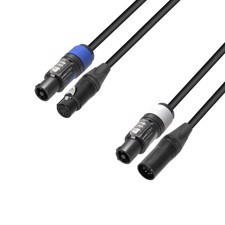 Hybrid Cable power- & DMX Neutrik powerCON® & 5-pole XLR - 5 m - Adam Hall Cables