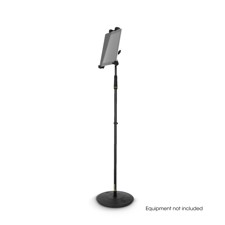 Traveler tablet holder and microphone stand with round base - Gravity