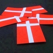 Confetti-World Dannebrogs Flag 30x48 mm