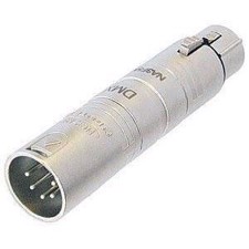 Neutrik DMX XLR-adaptor fra 5 pol til 3 pol.  - NA-3F5M