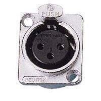 Neutrik b�sning, XLR 3P Hun i S�lv