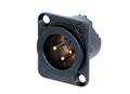 Neutrik XLR-b�sning han guld connectors - NC-3MDLXB