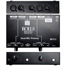 Rolls MP213, 2-channel microphone preamp