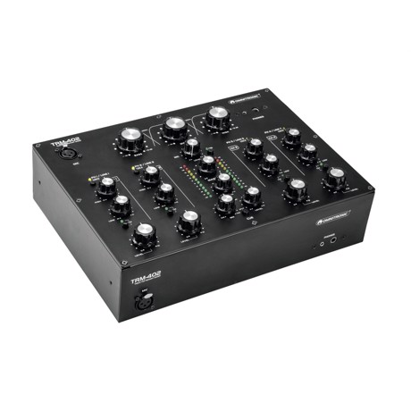 Omnitronic TRM-402. Klassisk roterende mixer med 4 inputkanaler til DJs