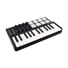 OMNITRONIC KEY-288 USB MIDI-controller med 25 knapper, 8 pads, 4 fader