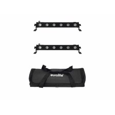 Eurolite sæt: 2 x LED BAR-6 QCL RGBA + Soft Bag