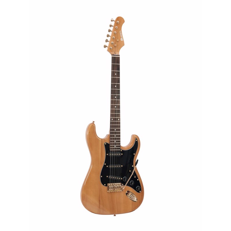 Elguitar - Strat style. Venstre.<br>Dimavery ST-303. Amber