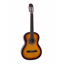 Klassisk spansk guitar. <br>Dimavery AC-303. Sunburst