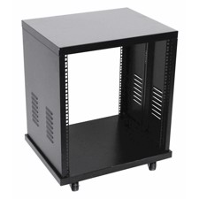 19" Metal rack. Åbent. 12 Unit