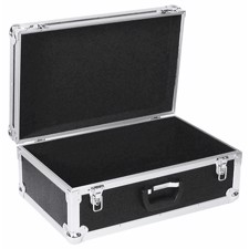 Universel flightcase kuffert <br>Sort. 60 x 39 x 26,5 cm.