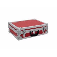 Flightcase kuffert med plukskum. <br>Rød. 46 x 35 x 17 cm.