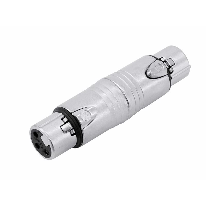 Neutrik adapter 3 pol XLR hun til 3 pol XLR hun - NA3FF
