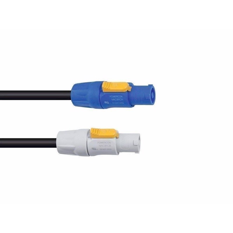 Neutrik Powercon link gummikabel. 2.5mm². 1,5 meter