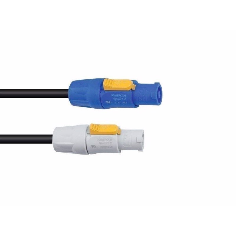 Neutrik Powercon link gummikabel. 2.5mm². 3 meter