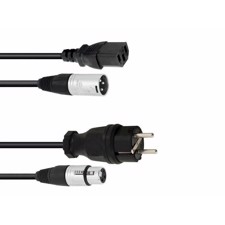 PSSO Combi cable Safety plug/XLR 5m