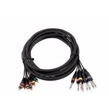 Omnitronic kabel pisk. 8 x phono til 8 x jack mono. 15 meter
