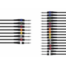 Omnitronic kabel pisk. 8 x jack stereo til 8 x jack mono. 15 meter