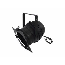 Sort PAR 64 Spot kort. 230 Volt. Max 1000 Watt