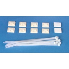 LED lysslange strips m. selvklæbende holdere. 10 stk.