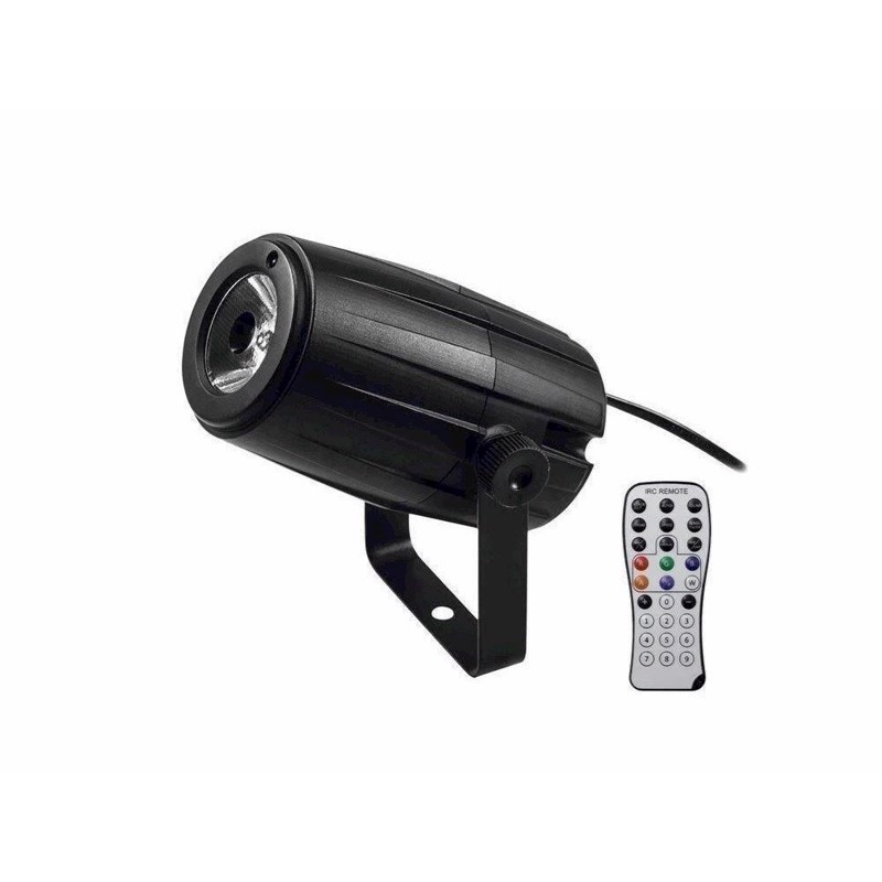 Eurolite RGBW pinspot med remote. 5 Watt