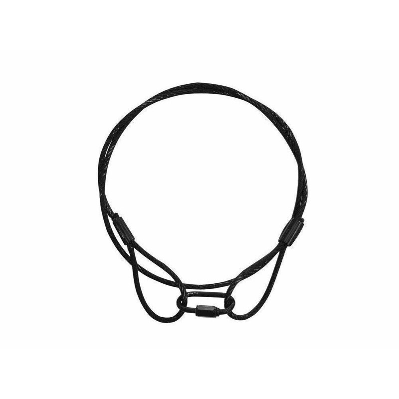 Sikkerheds wire. 900x4mm Sort