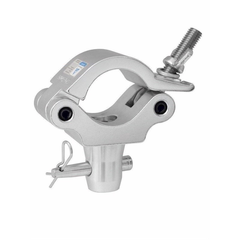 Halfcoupler til 50 mm. rør. Med Alutruss QL-ET+E-GL kobling. Max. 500 Kg