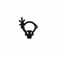 Halfcoupler til 35 mm. rør. Max. 100 Kg. Sort