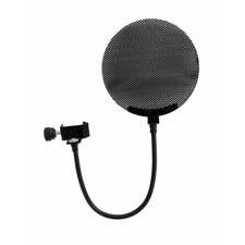 OMNITRONIC Microphone pop filter metal, black