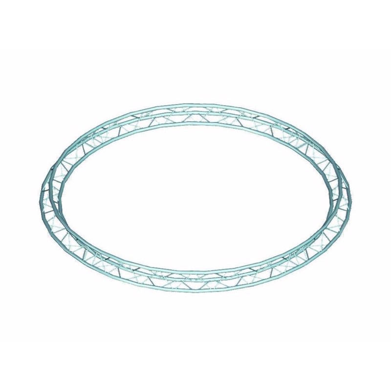Alutruss 6082 Trekant Truss cirkel. Spids mod inderkant. Indvendig diameter: 2 meter
