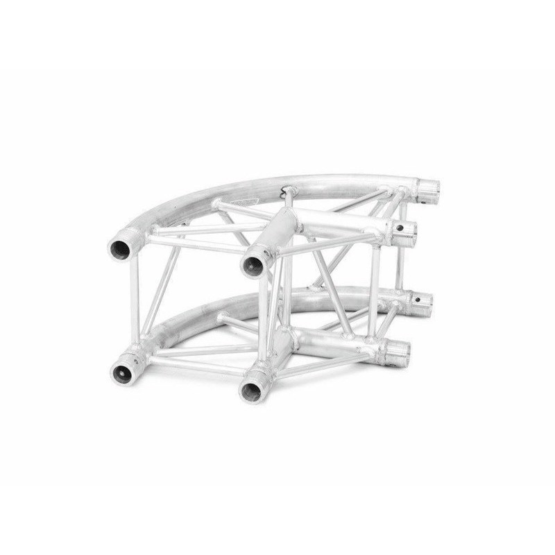 Alutruss 6082 Firkant Truss. 2-vejs afrundet hjørne. 90°. 50 cm.