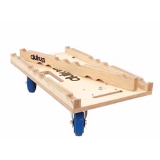 Alutruss transportplade til 3-kant truss. Inkl. 3 hjul