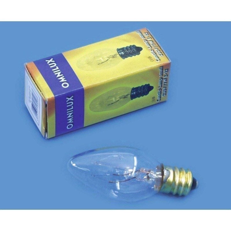 E-12 Kertepære. 230 Volt. 9 Watt