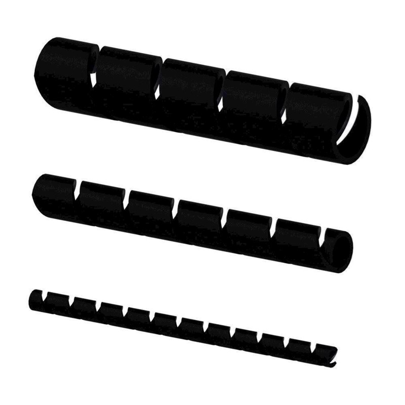 ProCab kabelsamler spiral Sort Ø=12mm 10 m