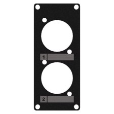 Caymon CASY105 1 space plade 2 x D size hul