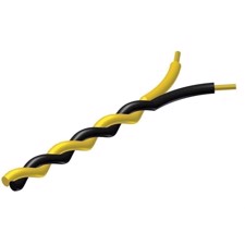 ProCab snoet kabel 2 x 0,5 mm² sort - gul 100 meter