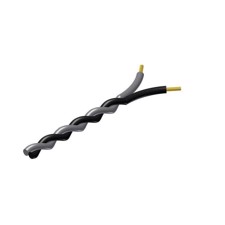 ProCab snoet kabel 2 x 0,5 mm² sort - grå 100 meter