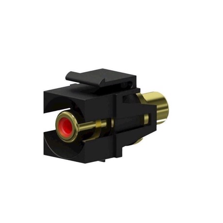 Keystone adapter RCA til 2-pin tb (2 stk), Sort