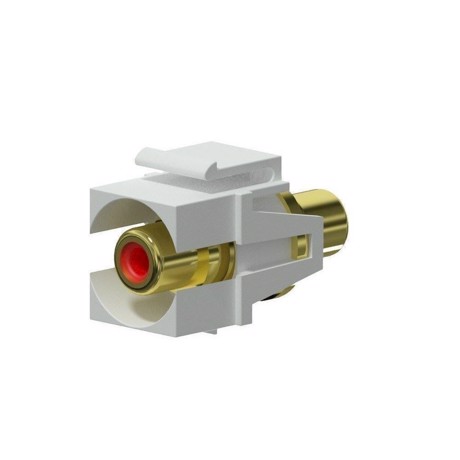 Keystone adapter RCA til 2-pin tb (2 stk) , Hvid