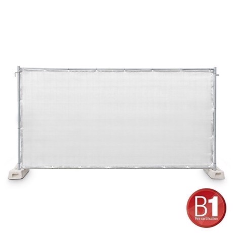 Adam Hall Fence Panel Gauze type 800 1.76 x 3.41 m, with eyelets, white - 0159 X BAU 3
