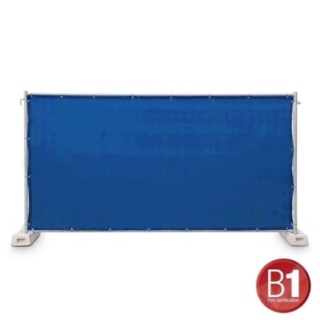 Adam Hall Fence Panel Gauze type 800 1.76 x 3.41 m, with eyelets, light blue - 0159 X BAU 6