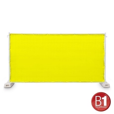 Adam Hall Fence Panel Gauze type 800 1.76 x 3.41 m, with eyelets, yellow - 0159 X BAU 9