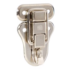 Adam Hall Drawbolt large padlockable nickel plated - 16081
