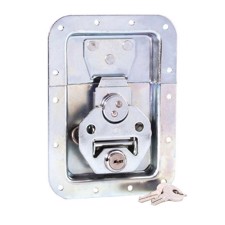 Adam Hall Butterfly Latch large with Spring lockable non cranked 14 mm deep - 17250 LS