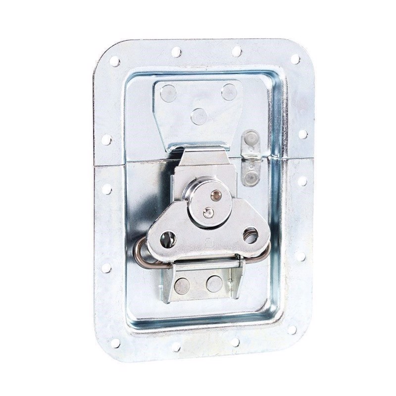 Adam Hall Butterfly Latch large with Spring non cranked 14 mm deep padlockable - 17250 SP