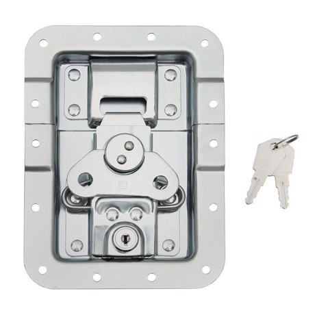 Adam Hall Butterfly Latch V3 large lockable cranked 14 mm deep - 172511 L