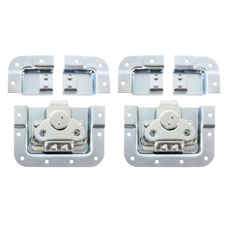 Adam Hall Bag of 2 Butterfly latch short cranked 14 mm deep with split dish - SPLIT-LID