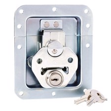 Adam Hall Butterfly Latch medium with Spring lockable non cranked 14 mm deep - 17290 LS