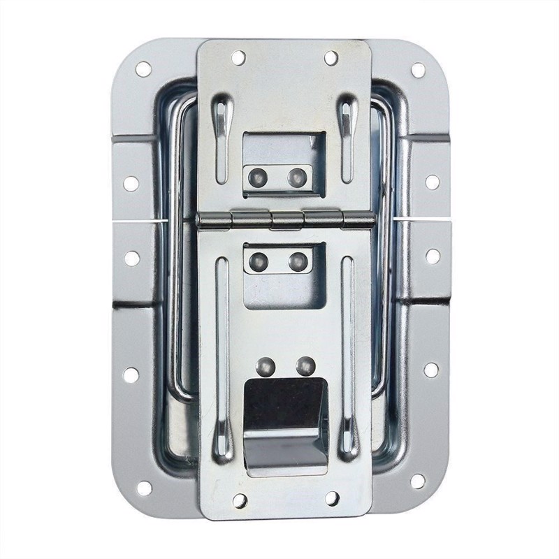 Adam Hall Lid Stay large cranked with Hinge and Click-Stop Function - 270837